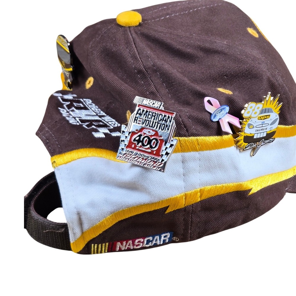 Dale Earnhardt‎ Jr 88 UPS Nascar Racing Baseball Cap with Pins - Picture 10 of 16
